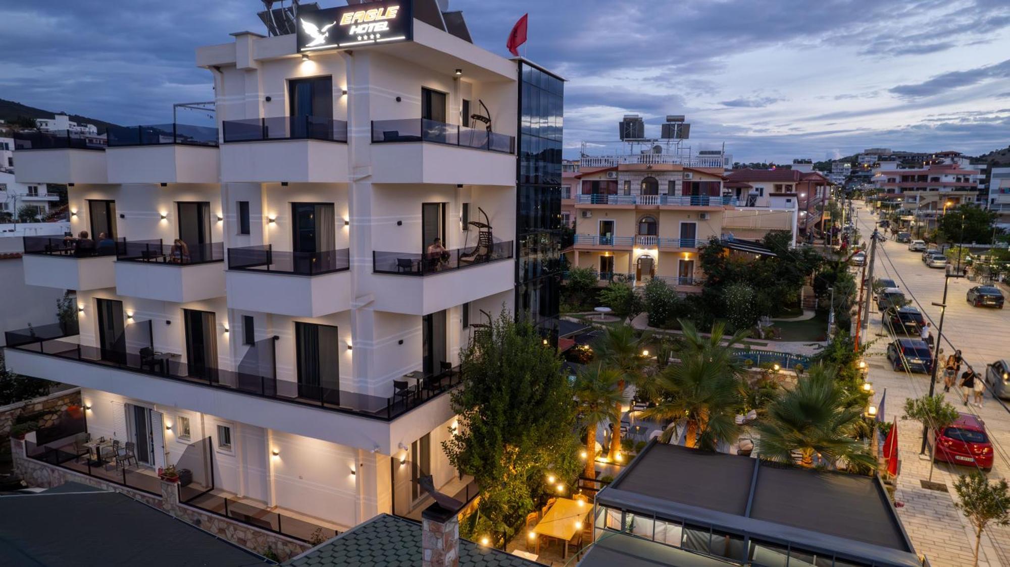 Hotel Eagle Ksamil Bagian luar foto
