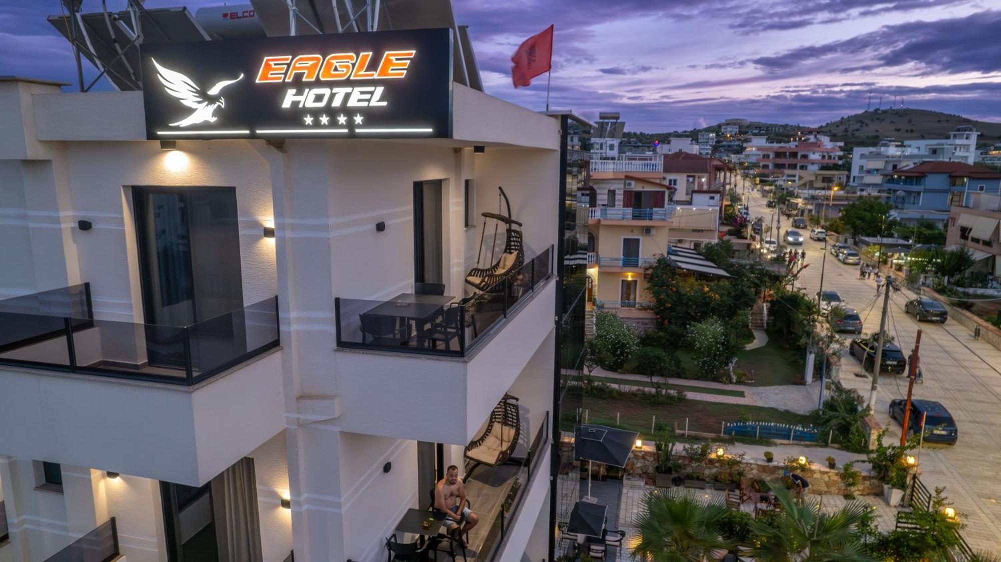Hotel Eagle Ksamil Bagian luar foto
